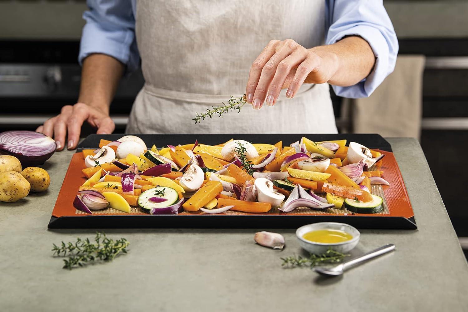 imageSilpat Premium NonStick Silicone Baking Mat 34 Sheet CreamMedium