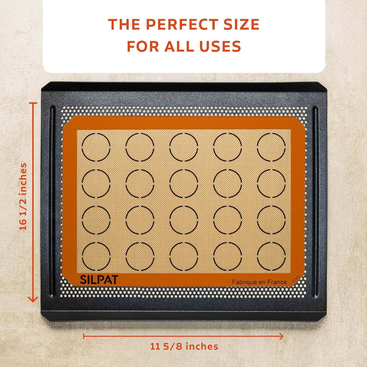 imageSilpat The Original Perfect Cookie NonStick Silicone Baking Mat 1158 x 1612165L x 116W