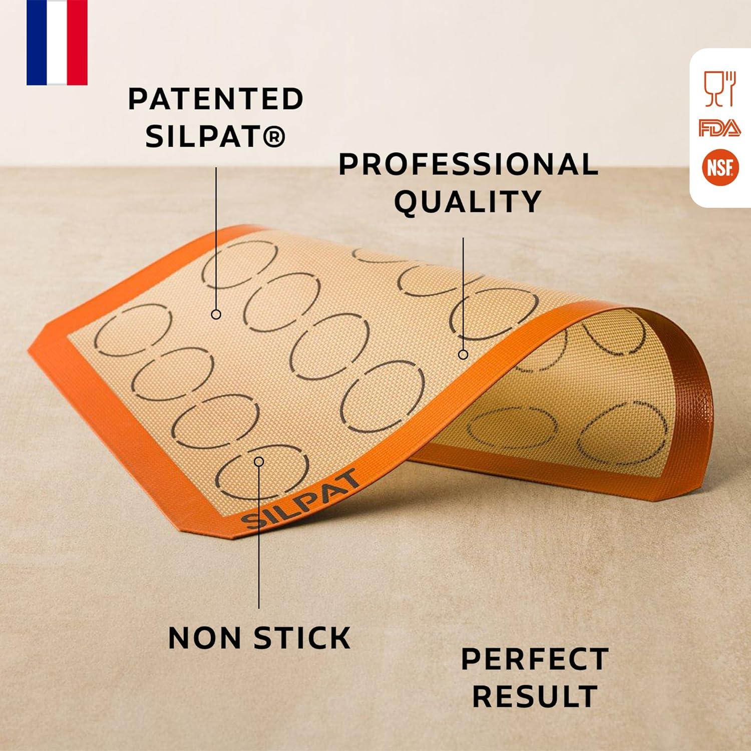 imageSilpat The Original Perfect Cookie NonStick Silicone Baking Mat 1158 x 1612165L x 116W