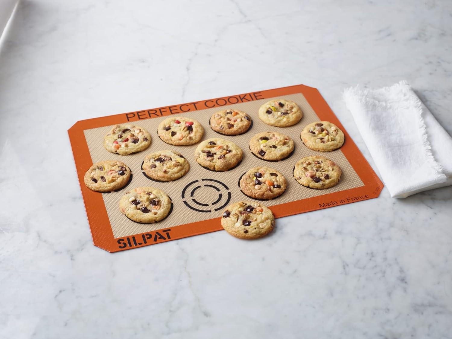 imageSilpat The Original Perfect Cookie NonStick Silicone Baking Mat 1158 x 1612165L x 116W
