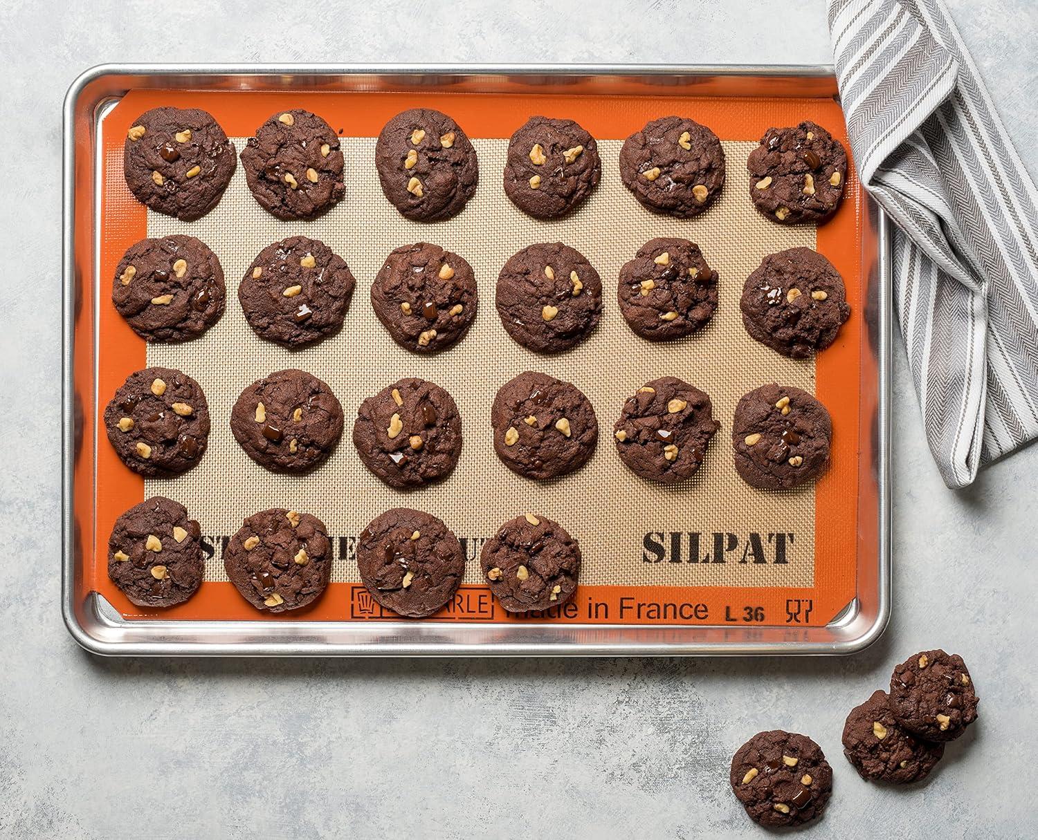 imageSilpat The Original Perfect Cookie NonStick Silicone Baking Mat 1158 x 161217L x 12W