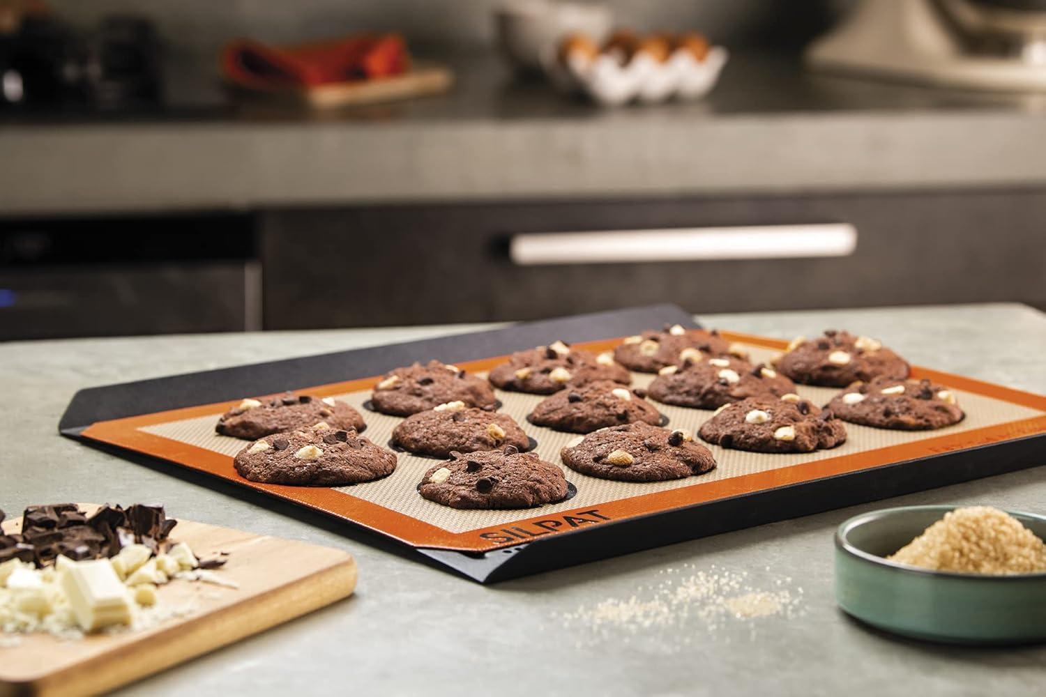 imageSilpat The Original Perfect Cookie NonStick Silicone Baking Mat 1158 x 161217L x 12W