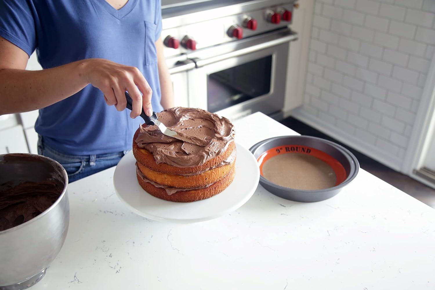 imageSilpat The Original Round Cake Liner NonStick Silicone Baking Mat 99L x 9W
