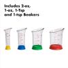 OXO Good Grips 7-Piece Nesting Measuring Beaker Set, Multicolored(4-Piece)