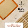 Silpat Premium Non-Stick Silicone Baking Mat, Half Sheet Size, 11-5/8 x 16-1/2, Orange(16.5″L x 11.6″W)