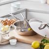 Sur La Table 3.5-Qt 5-Ply Stainless Steel Chef Pan with Lid – Professional-Grade Cookware for Even Heating & Precision Cooking, Oven & Induction Compatible, Ergonomic Handle, Drip-Free Rim