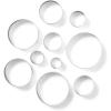 Sur La Table Round Cookie Cutters, Set of 10, Stainless Steel