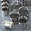 Sur La Table Stainless Steel Fluted Biscuit Cutters, Set of 5, Silver