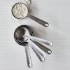 Sur La Table Stainless Steel Measuring Cups Set – 6 Nesting Cups with Easy-Open Ring, Space-Saving Design – ¼ to 1 Cup Precision for Baking & Cooking