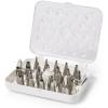 Ateco Cake Decorating Set, 29 Piece, Plastic,(Silver)