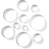 Sur La Table Round Cookie Cutters, Set of 10, Stainless Steel