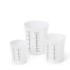 Sur La Table Silicone Measuring Cups, Set of 3, Clear