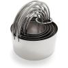 Sur La Table Stainless Steel Round Biscuit Cutters, Set of 5, Silver