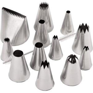 Ateco Jumbo Tip Set, Silver