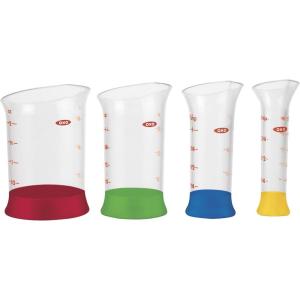 OXO Good Grips 7-Piece Nesting Measuring Beaker Set, Multicolored(4-Piece)