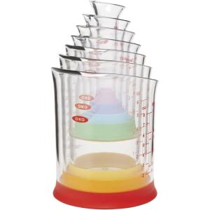 OXO Good Grips 7-Piece Nesting Measuring Beaker Set, Multicolored(7-Piece)