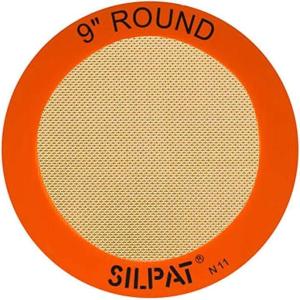 Silpat The Original Round Cake Liner Non-Stick Silicone Baking Mat, 9″(9″L x 9″W)