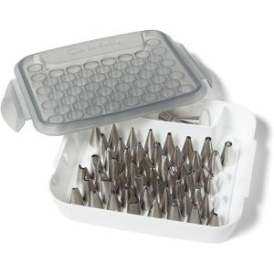 Sur La Table 60-Piece Decorating Tip Set, Silver