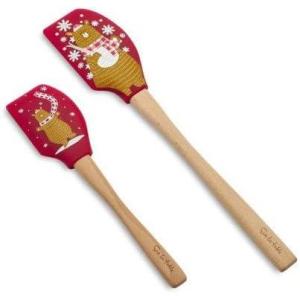 Sur La Table Snowman & Friends Holiday Bear Mommy and Me Spatula Set 90-670HB