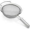 Sur La Table Stainless Steel Sieve – 7″ Fine Mesh Strainer with Weighted Ergonomic Handle – 18/8 Non-Corrosive Metal for Sifting, Rinsing & Straining