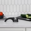 Chef’s Choice 4640100Chef’sChoice 464 Pronto Diamond Hone Manual Knife Sharpener For Serrated and Straight Knives Diamond Abrasives Easy and Secure Grip Compact Design Made in USA, 2-Stage, Black