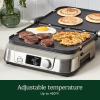 Cuisinart Electric Griddler FIVE Countertop Grill, Enjoy 5-in-1 Functions Including Panini Press, LCD Display, Wide Temperature Range, and Sear Function, Nonstick Plates, GR-5NAS, Stainless Steel(Digital)