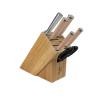 Shun Premier Blonde 5 Piece Starter Block Set, Includes 8″ Chef, 4″ Paring, 6.5″ Utility Knives, Honing Steel & Bamboo Knife Block, Handcrafted Japanese Knife Set, Pakkawood Handles(Blonde)