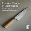 Shun Premier Blonde 8″ Chef’s Knife, Handcrafted Japanese Kitchen Knife for Professional and Home Chefs, VG-MAX Core with Damascus Stainless Steel Cladding, Pakkawood Handle(Blonde)