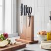 Sur La Table Magnetic Easel Knife Block, Walnut