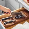 Sur La Table Walnut Drawer Knife Block, Brown