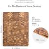 Teakhaus Butcher Block Cutting Board – Extra Large Wooden Cutting Board – Holiday Gift Ideas for Men and Women – Gift-Ready End Grain Wood, Knife Friendly – FSC Certified(Regular Thick)