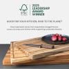 Teakhaus Butcher Block Cutting Board – Extra Large Wooden Cutting Board – Holiday Gift Ideas for Men and Women – Gift-Ready End Grain Wood, Knife Friendly – FSC Certified(Medium Thick)