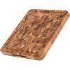 Teakhaus Butcher Block Cutting Board – Extra Large Wooden Cutting Board – Holiday Gift Ideas for Men and Women – Gift-Ready End Grain Wood, Knife Friendly – FSC Certified(Medium Thick)