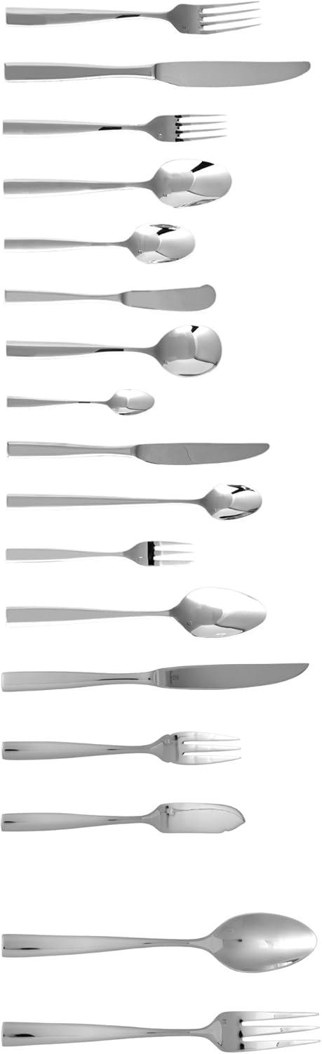 imageFortessa Lucca Faceted 1810 Stainless Steel Flatware Serving Spoon 9InchLucca