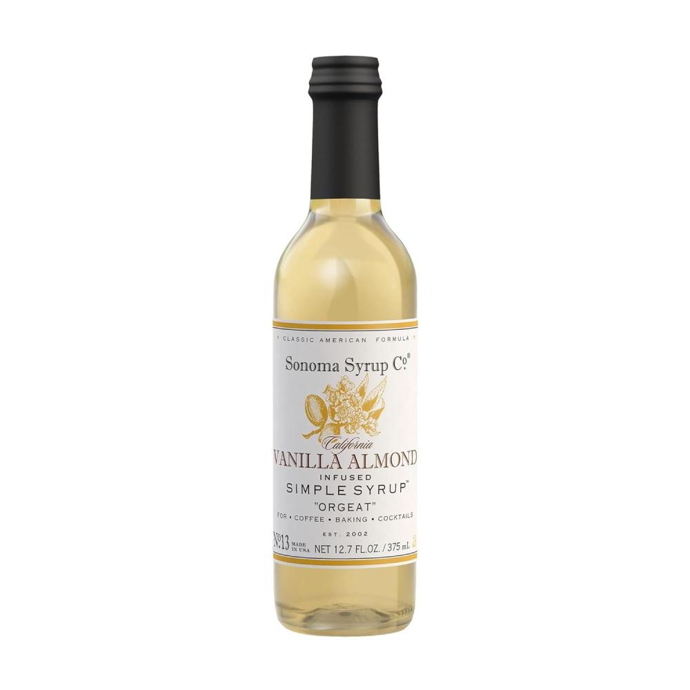imageSonoma Syrup Co Lavender Infused Simple Syrup 127 fl oz  for Coffee Cocktails and Cooking  Hand Crafted in the USAVanilla Almond