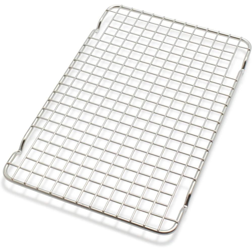 imageSur La Table 12 x 17 Stainless Steel Cooling Rack Fits Quarter and HalfSheet Pans for Baking Resting amp MoreSilver