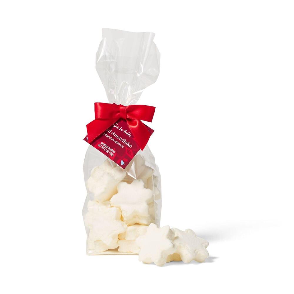 imageSur La Table Mini Snowflake Marshmallows White