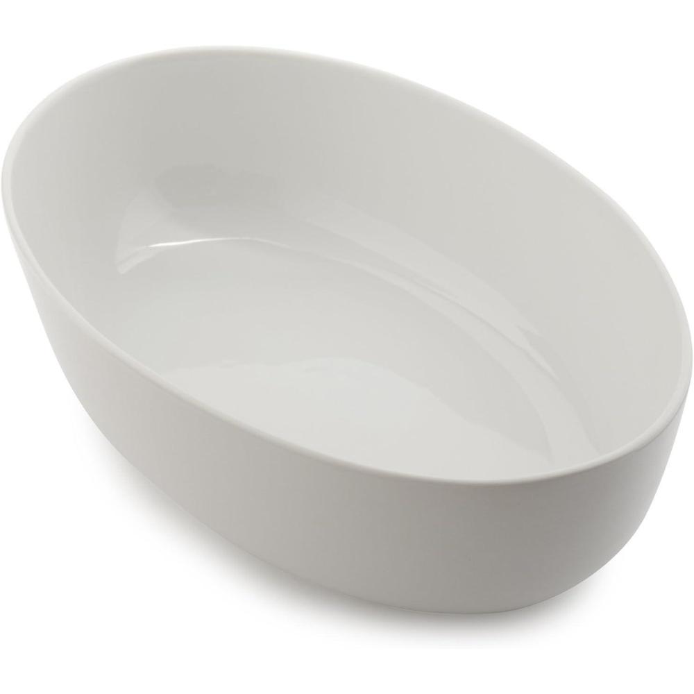 imageSur La Table Modern White Serving Bowl 12 Wide Stylish amp Versatile Dish for Entertaining Showcasing Culinary Creations amp Everyday ServingWhite