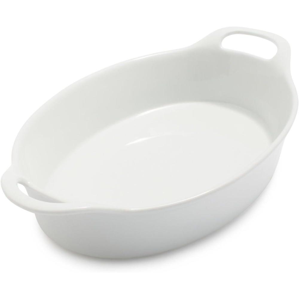 imageSur La Table Oval Porcelain Baker 18 qt WhiteWhite