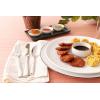 Fortessa Lucca Faceted 18/10 Stainless Steel Flatware Serving Spoon, 9-Inch(Contemporary)