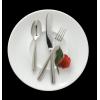 Fortessa Lucca Faceted 18/10 Stainless Steel Flatware Serving Spoon, 9-Inch(Contemporary)