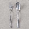 Fortessa Lucca Faceted 18/10 Stainless Steel Flatware Serving Spoon, 9-Inch(Lucca)