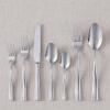 Fortessa Lucca Faceted 18/10 Stainless Steel Flatware Serving Spoon, 9-Inch(Lucca)