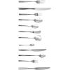 Fortessa Lucca Faceted 18/10 Stainless Steel Flatware Serving Spoon, 9-Inch(Lucca Faceted)