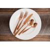 Fortessa Lucca Faceted 18/10 Stainless Steel Flatware Serving Spoon, 9-Inch(Lucca Faceted Rose Gold)