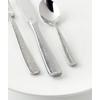 Fortessa Lucca Faceted 18/10 Stainless Steel Flatware Serving Spoon, 9-Inch(Ringo)