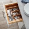 Sur La Table Expandable Bamboo Silverware Tray, Brown(Brown)