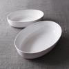 Sur La Table Modern White Serving Bowl – 12″ Wide, Stylish & Versatile Dish for Entertaining, Showcasing Culinary Creations & Everyday Serving(White)