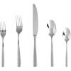 Fortessa Lucca Faceted 18/10 Stainless Steel Flatware Serving Spoon, 9-Inch(Contemporary)