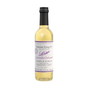 Sonoma Syrup Co. Lavender Infused Simple Syrup 12.7 fl oz | for Coffee, Cocktails, and Cooking | Hand Crafted in the USA(Lavender)